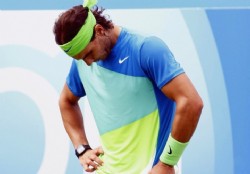 Rafael Nadal cay en el verde del Queen`s Club