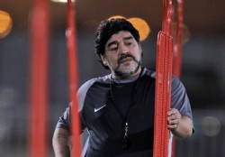 Maradona le dio la bienvenida a Olivera