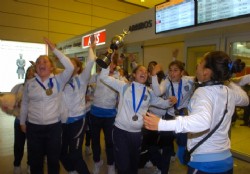 Las chicas festejaron a lo grande