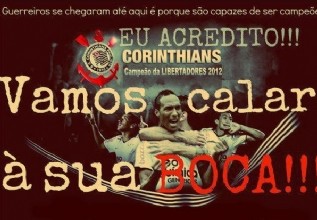 " � Hoje" gritan los hinchas del Corinthians