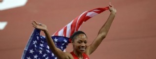 Allyson Felix consigui� el oro en los 200 metros