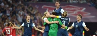 Estados Unidos en la cima del podio