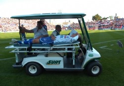 A Gallardo se le rompi� el tend�n rotuliano