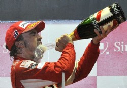 Alonso gan� el Gran Premio de Singapur