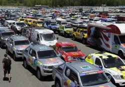 Rally dakar en la partida