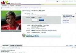 Curiosa: subastan a Torres en ebay