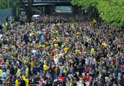 Unos 400.000 hinchas del Borussia festejaron