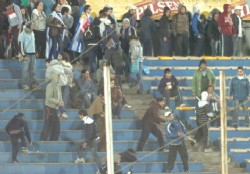 El Centenario sufri daos en el recibimiento