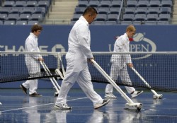 La lluvia pudo m�s e impidi� la acci�n en Flushing Meadows