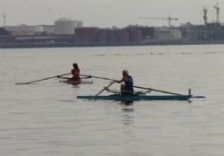 Para celebrar, hicieron lo que saben: remar